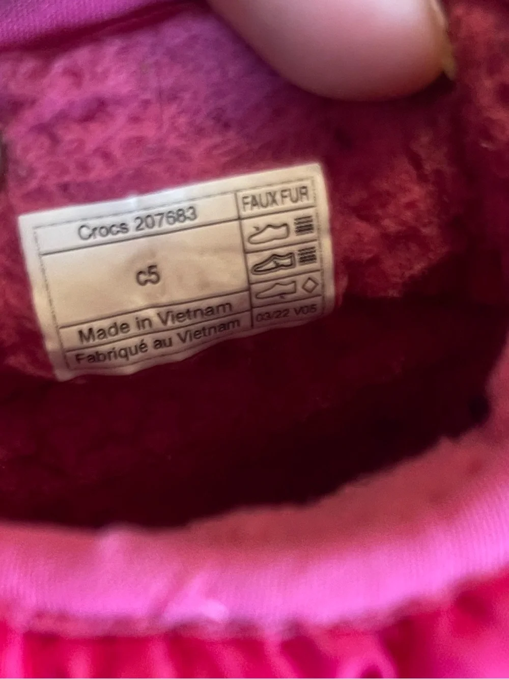 CROCS Kids Pink Puffer Winter Boots